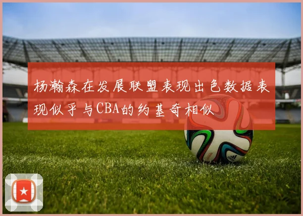 杨瀚森在发展联盟表现出色数据表现似乎与CBA的约基奇相似